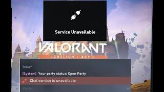 Valorant social service is unavailable fixed - chat service is unavailable fixed