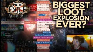 Highest Value Loot Explosion in PoE History?  200+ Div Value  3.23 Affliction League Group Play