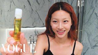Squid Games Hoyeon Jung’s Steps for Perfect Skin and a Two-Tone Lip  Beauty Secrets  Vogue