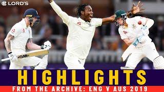 Smith v Archer Stokes Ton & Labuschagnes Ashes Debut  Classic Match  Eng v Aus 2019  Lords