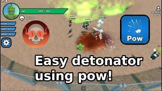 How to EASILY get DETONATOR with pow in Slap Royale NO SKILL NEEDED