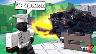 Tower Defense X Admin Trolling...  ROBLOX