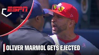 Cardinals manager Oliver Marmol GOT HEATED arguing with the ump  ESPN MLB