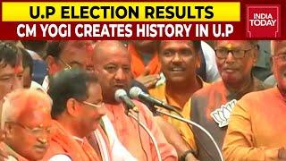 CM Yogi Adityanath Makes History In U.P Becomes First BJP CM To Win 2nd Term In Office