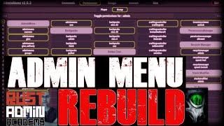 AdminMenu has had a MONSTER MAKEOVER  Rust Admin Academy Tutorial 2023  Admin Menu