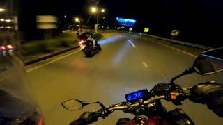 Yamaha MT 09 x Honda CB 650R  Rodada nocturna Palmas Medellín