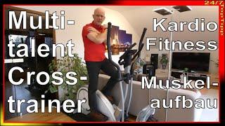 Multitalent Crosstrainer  Kardio - Fitness - Muskelaufbau  Heimtrainer  Gelenke schonen Syros Pro