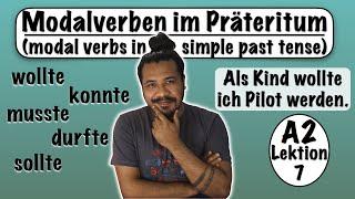 A2- Lektion 7  Modalverben im Präteritum  German modal verbs in the simple past tense