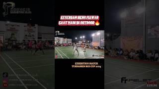 EXHIBITION MATCH NENG MAWAR DI TURNAMEN RGS CUP 2024#nengmawar #funnyvideo #funnybadminton