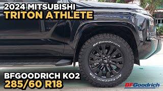 2024 Mitsubishi Triton Athlete on BFGoodrich Ko2 28560 R18 USA @ RNH Tire Supply