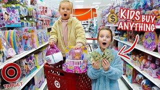 KIDS NO BUDGET TARGET SHOPPING  Peyton & Olivia Toy Haul