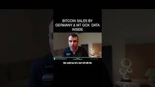 Bitcoin Sales By Germany & Mt Gox  Data Inside