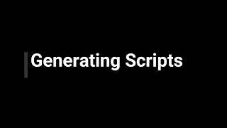 PioSOLVER Tutorials Script Generation