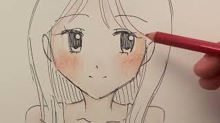 Draw Anime Girl + Learn to Color w Prismacolor Pencils