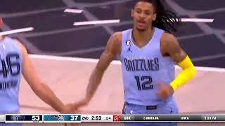 Ja Morant throws it down monster slam Grizzlies vs Magic Jan.5 2022 - 2023 Season