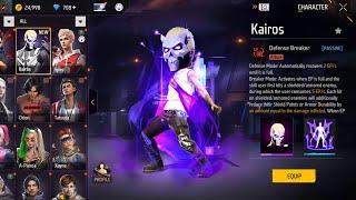 NEW CHARACTER  KAIROS  CLAIM  EVO REWARDS  BUY 700.000 DIAMONDS  FREE FIRE 