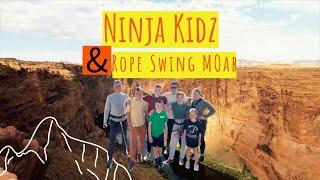 The Ninja Kidz Jump at Rope Swing Moab