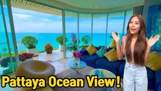 Touring a Beautiful Pattaya Beachfront Ocean View Condo  238SQM Unit 377SQM Penthouse