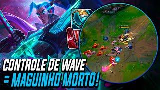 ENSINANDO A COMO FREEZAR WAVE DE YASUO PRA STOMPAR OS MAGOS DO MID