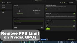 Remove FPS Limit Nvidia GPU  Get Maximum FPS  Geforce Experience - TechLanders Youtube