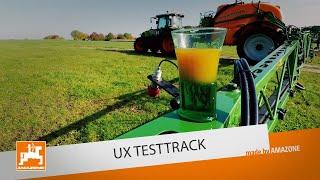 Anhängefeldspritze UX auf der Holperstrecke  Testtrack