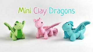 Easy Mini Clay Dragons  Polymer Clay Tutorial