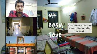 My room tour ️ Hostel rooms CCS University meerut Hostel life  Hostels for b.tech students