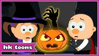 Spooky Night  Halloween Songs for Kids  Spooky Nursery Rhymes  HooplaKidz Toons