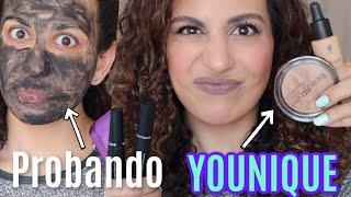 Probando maquillaje de YOUNIQUE