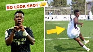 NO LOOK SHOT Vinicius Junior incredible Skills in trainning 