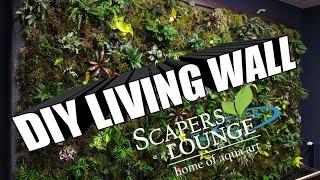 So haben wir die LIVING WALL in der SCAPERS LOUNGE gebaut