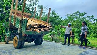 A new challenge begins Preparing construction materials to expand the farm - New Life in the Forest