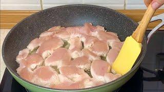 Самое Вкусное ВТОРОЕ из КУРИЦЫ Курица в сметанном соусе. Простой рецепт из куриного филе за минуты