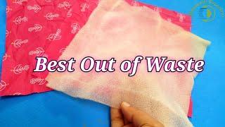 Best Out of Waste  Waste Cloth Craft  Sari Foam Sheet Crafts