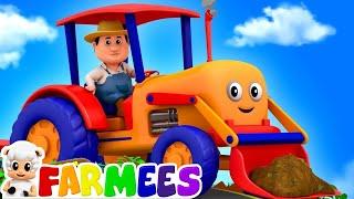 Tractors Wheels Go Round And Round  Cartoons For Kids  Nursery Rhymes For Babies By Farmees