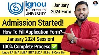 IGNOU Admission January 2024 Started  Ignou Admission 2024 January Session  IGNOU Admission 2024