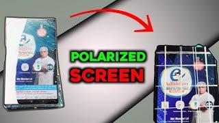 haryana government tab polarizer film replacement  galaxy A7 lite tablet polarizer kese  change kr