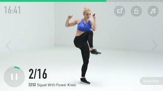 Intermediate Fat Loss Workout - Bodyweight Training - 153 Calories - Level K2