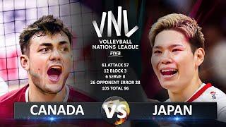 Canada vs Japan  Mens VNL 2024