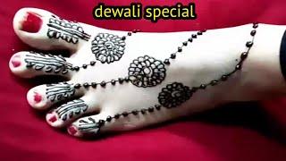 Foot mehndi design simple Leg mehandi design easy  pairo ki mehandi ka design  mehandi dizain