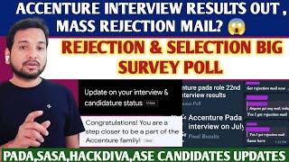 Accenture Interview Results Update  Mass Rejection Mail  Congratulations Mail  Onboarding MailJL