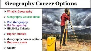 Geography Career Options  BABSc Geography  Course after graduation in geography in India