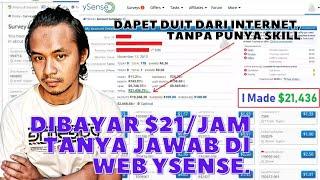 TERLEGIT‼️Dibayar $2143JAM MENGHASILKAN UANG DARI INTERNET WEB SURVEY TERLEGIT DI YSENSECLIXSENSE