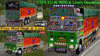 Tata 2518c Truck Mod Bussid‼️HP Modified Truck Mod Bussid‼️Download Tata Truck Mod ‼️New Truck Mod