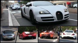 Russian Supercar Invasion in Monaco 2014  3x Bugatti Veyron Ferrari Enzo and more