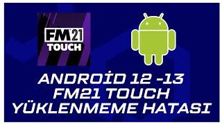 ANDROİD 12 - 13 FM21 TOUCH YÜKLENMEME HATASI CÖZÜMÜ  ANDROID 12 - 13 FM21 TOUCH NOT LOADING ERROR