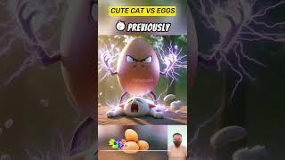 cute cat vs chicken egg #kitten #catvideo #kedi #cat #trend #viral #trending