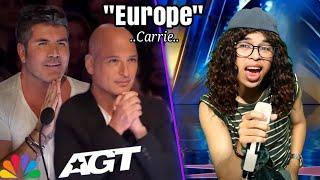 Amaizing Auditions Americas Got Talent 2024 Song Europe Carrie Super Emotional  Agt 2024