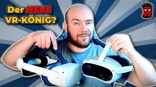 Der NEUE König der Standalone VR Headsets?  PICO 4 Review VS Meta Oculus Quest 2 in 2023 Deutsch