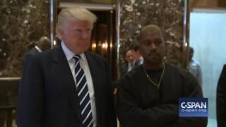 Kanye West and President-elect Donald Trump C-SPAN